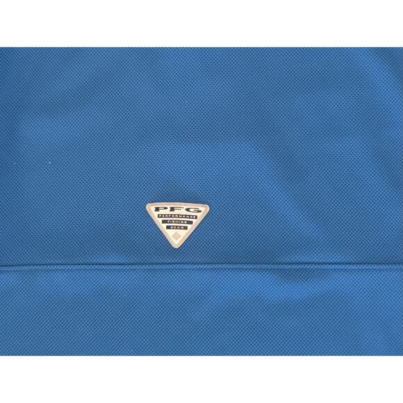 Columbia PFG Polo Shirt Mens 3XL Blue Omni-Shade Performance Fishing Golf - Picture 8 of 8